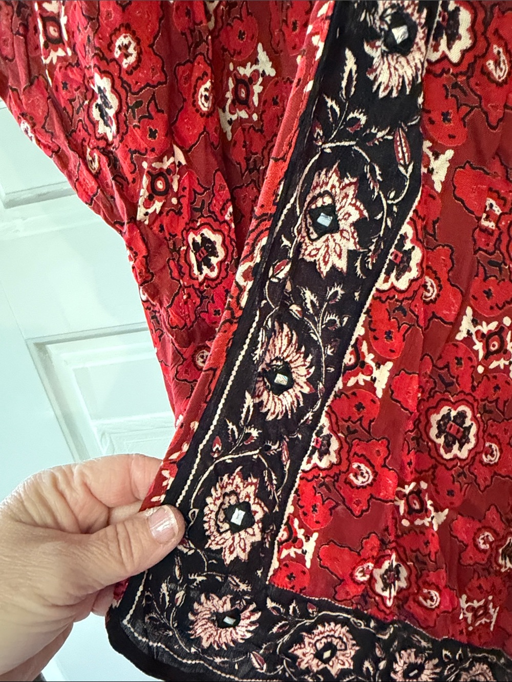 Kimono with vibrant colors size 3x, thin and flowy - Picture 3 of 4